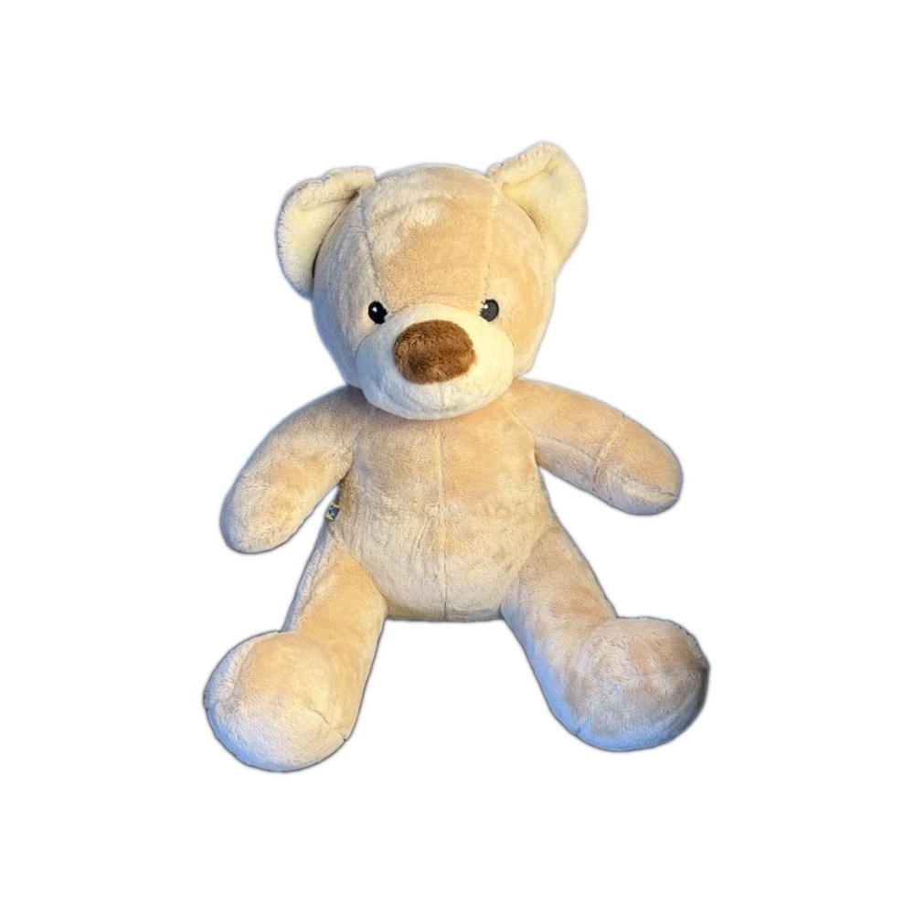 Build-A-Bear Velvet Hugs Bear Retired Plush Teddy Beige Brn Nose Stuffed Animal